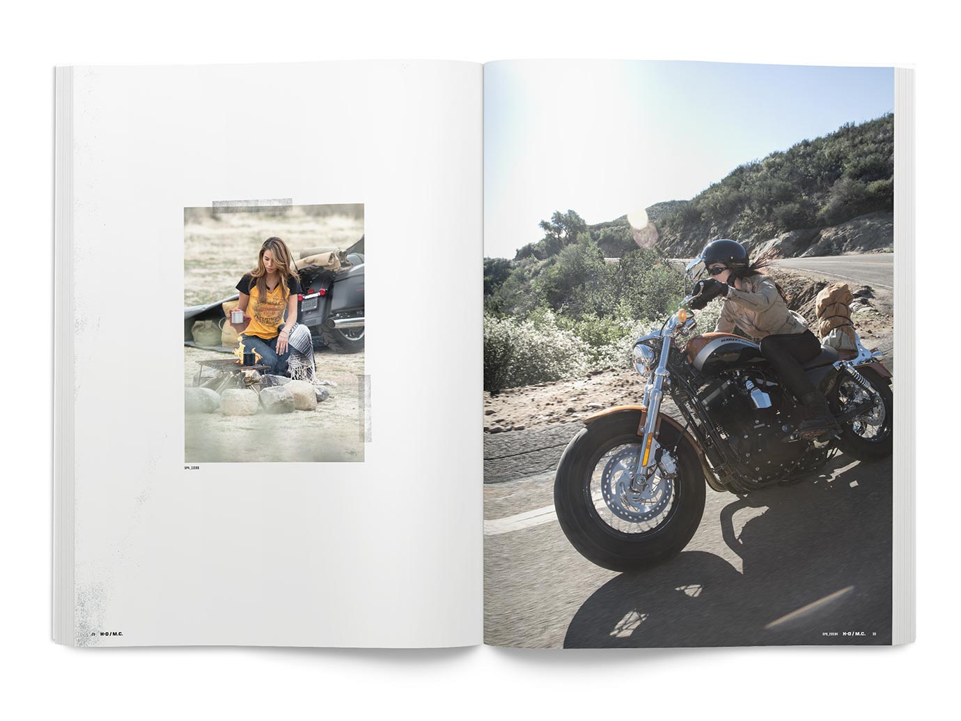MotorClothes Lifestyle Photography Book Spread